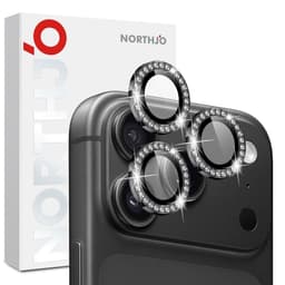 NORTHJO Kameran linssuoja strassirenkaalla iPhone 18 Pro / 18 Pro Max puhelimelle