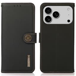 KHAZNEH Nahkainen puhelimen lompakkokotelo iPhone 18 Pro / 17 Pro puhelimille