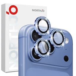 NORTHJO Kameran linssuoja strassirenkaalla iPhone 18 Pro / 18 Pro Max puhelimelle