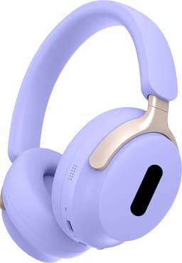 Langattomat korvan päälle asetettavat kuulokkeet, langaton Bluetooth-kuulokemikrofoni matkapuhelimelle, PC:lle ja kannettavalle tietokoneelle – Violetti
