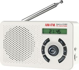 Kannettava radio (AM/FM/SW), jossa on PLL-digitaaliviritys, 2000 mAh:n akku, USB-C-liitäntä ja herätystoiminto.