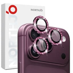 NORTHJO Glitter kameran linssuoja iPhone 18 Pro / 18 Pro Max puhelimelle