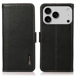 KHAZNEH Nahkainen puhelimen lompakkokotelo iPhone 18 Pro / 17 Pro puhelimille