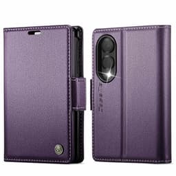 CASEME Kiiltävä puhelimen lompakkokotelo Samsung Galaxy Z Fold8 puhelimelle