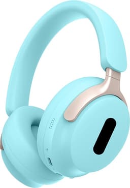 Langattomat korvan päälle asetettavat kuulokkeet, langaton Bluetooth-kuulokemikrofoni matkapuhelimelle, PC:lle ja kannettavalle tietokoneelle – Sininen
