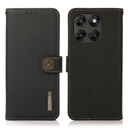 KHAZNEH Nahkainen puhelimen lompakkokotelo Motorola Moto G87 5G / G67 5G / G77 5G puhelimille