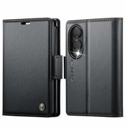 CASEME Kiiltävä puhelimen lompakkokotelo Samsung Galaxy Z Fold8 puhelimelle