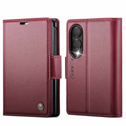 CASEME Kiiltävä puhelimen lompakkokotelo Samsung Galaxy Z Fold8 puhelimelle