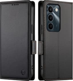 Puhelimen lompakkokotelo jalustalla Realme C100 5G / C83 5G puhelimillePuhelimen lompakkokotelo jalustalla Realme C100 5G / C83 5G puhelimille