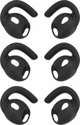 Liukumattomat silikoniset korvasovitteet AirPods Pro 3 -kuulokkeille – Musta