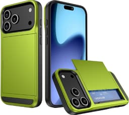 Puhelinkotelo liukuvalla korttipidikkeellä iPhone 18 Pro / 17 Pro puhelimelle