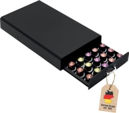 Oppbevaringsboks Kaffekapsler Nespresso-kapsler (svart)
