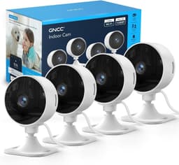 GNCC 1080p-Valvontakamera sisäkäyttöön, 4 kpl:n pakkaus, 2,4G WiFi