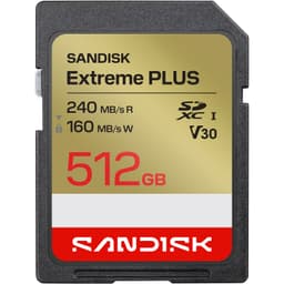 SanDisk Extreme PLUS UHS-I SDXC kortti (512 GB)