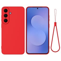 SKALO Ohut Silikoni Suojakuori sopii Samsung Galaxy S26 FE - Punainen