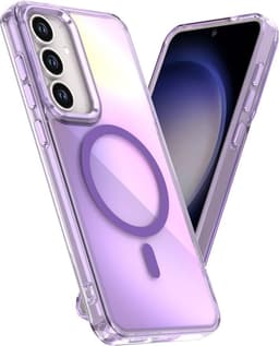 SKALO Fluorescent TPU Suojakuori sopii Samsung Galaxy S26 FE - Violetti