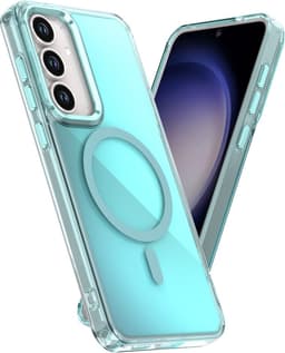 SKALO Fluorescent TPU Suojakuori sopii Samsung Galaxy S26 FE - Sininen