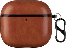 SKALO PU-nahka Kotelo sopii AirPods 5 - Ruskea