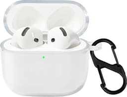 SKALO Läpinäkyvä TPU Kotelo sopii AirPods 4 - Läpinäkyvä