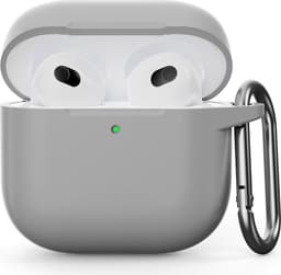 SKALO Erittäin Ohut Silikoni Kotelo sopii AirPods 5 - Harmaa