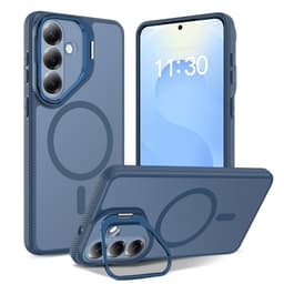 SKALO Skin-touch Camera Kickstand Deksel til Samsung Galaxy S26 FE - Sininen