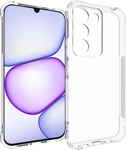SKALO Extra strong TPU Suojakuori sopii realme C100 5G - Läpinäkyvä