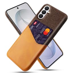 SKALO Premium PU-Läder Korthållare Suojakuori sopii Samsung Galaxy S26 FE - Ruskea