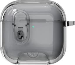 SKALO Läpinäkyvä TPU-hybridi Kotelo sopii AirPods 5 - Musta