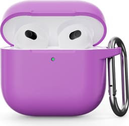 SKALO Erittäin Ohut Silikoni Kotelo sopii AirPods 5 - Violetti