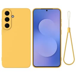 SKALO Ohut Silikoni Suojakuori sopii Samsung Galaxy S26 FE - Keltainen