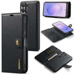 DG MING 2-in-1 Magneetti Lompakkokotelo sopii Samsung Galaxy S26 FE - Musta