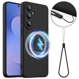 SKALO Erittäin ohut silikonikuori sopii Samsung Galaxy S26 FE - Musta
