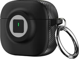 SKALO Carbon Fiber Kameran Kotelo Kotelo sopii AirPods 5 - Musta