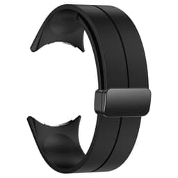 SKALO Silikoniranneke metallisolki sopii Google Pixel Watch 5 41mm - Musta
