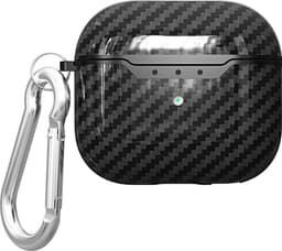 SKALO Carbon Fiber TPU sopii AirPods 5 - Musta