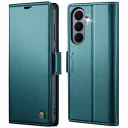 CaseMe 023 Series PU-Läder Lompakkokotelo sopii Samsung Galaxy S26 FE - Vihreä