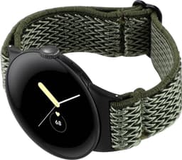 SKALO Flätat tygarmband Formanpassad sopii Google Pixel Watch 5 41mm - Vihreä