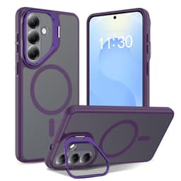 SKALO Skin-touch Camera Kickstand Deksel til Samsung Galaxy S26 FE - Violetti