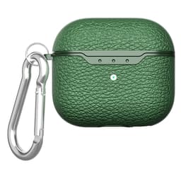 SKALO Litchi Kotelo karabiinihakalla sopii AirPods 5 - Vihreä