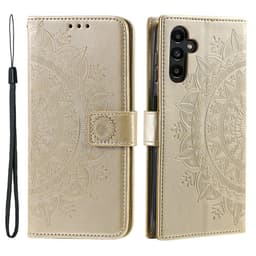 SKALO Mandala Lompakkokotelo sopii Samsung Galaxy S26 FE - Kulta