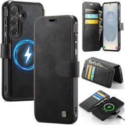 SKALO AUTSPACE A15 Lompakkokotelo sopii Samsung Galaxy S26 FE - Musta