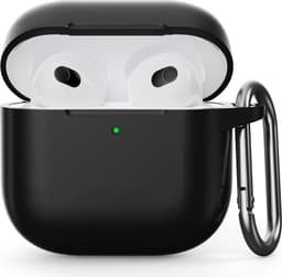 SKALO Erittäin Ohut Silikoni Kotelo sopii AirPods 5 - Musta