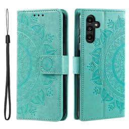 SKALO Mandala Lompakkokotelo sopii Samsung Galaxy S26 FE - Turkoosi