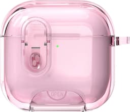 SKALO Läpinäkyvä TPU-hybridi Kotelo sopii AirPods 5 - Pinkki
