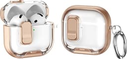 SKALO Hybridi värillisellä reunalla Kotelo sopii AirPods 5 - Kulta