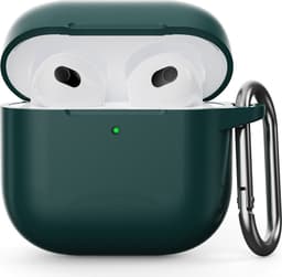 SKALO Erittäin Ohut Silikoni Kotelo sopii AirPods 5 - Vihreä