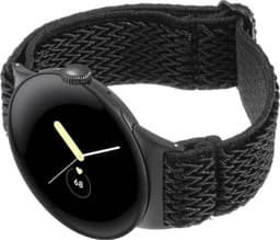 SKALO Flätat tygarmband Formanpassad sopii Google Pixel Watch 5 41mm - Musta