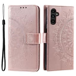 SKALO Mandala Lompakkokotelo sopii Samsung Galaxy S26 FE - Ruusukulta
