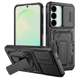 SKALO Armor-kameraliukusäädin tukijalalla Suojakuori sopii Samsung Galaxy S26 FE - Musta