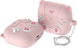 SKALO Cute Cat Controller Kotelo sopii AirPods 5 - Pinkki